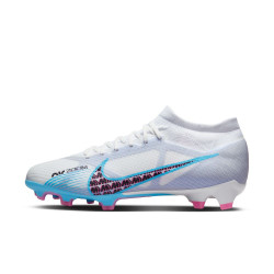Nike Zoom Mercurial Vapor 15 Pro FG Soccer Cleats - White/Baltic Blue-Pink Blast-Indigo Haze - DJ5603-146