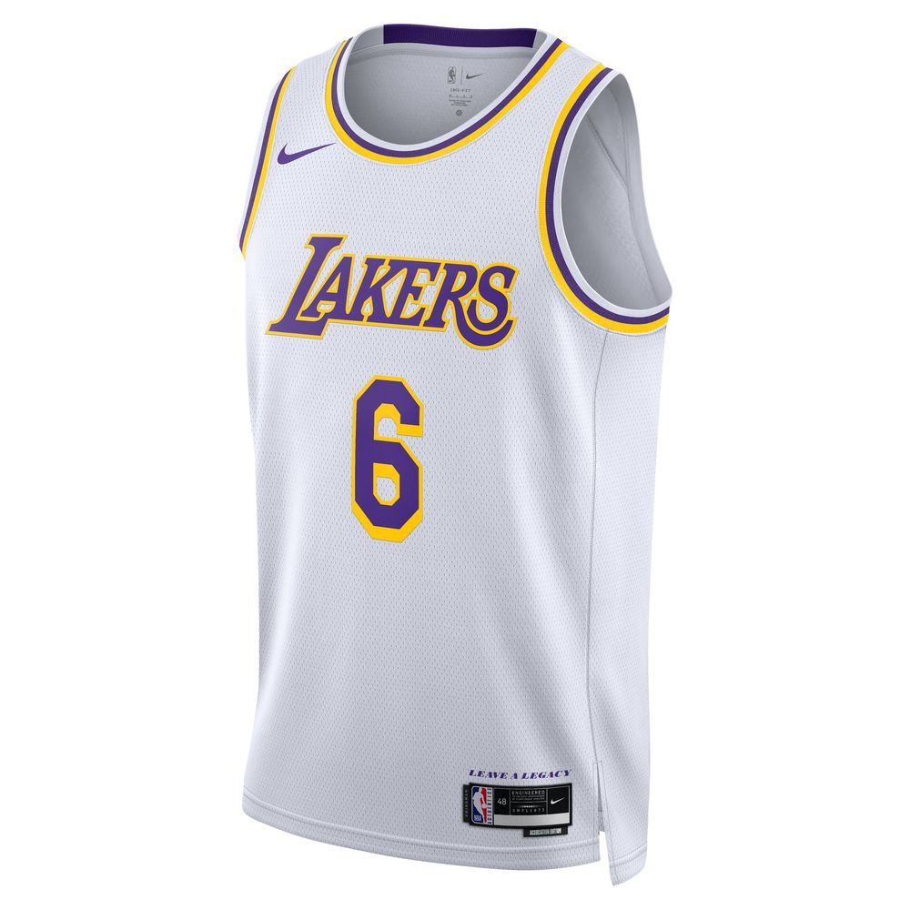 Nike Los Angeles Lakers LeBron James (6) Association Edition 2022/23 swingman jersey - White