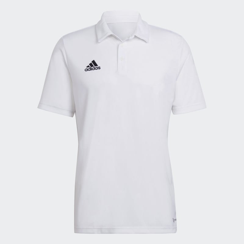 adidas Entrada 22 Men's Football Training Polo Shirt - White