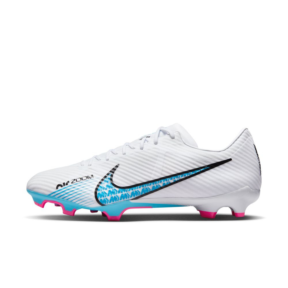 Nike Zoom Mercurial Vapor 15 Academy MG Soccer Cleats - White/Baltic Blue-Hot Punch-Coconut Milk