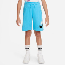 Nike Sportswear Club Fleece Kid's Shorts - Baltic Blue/Baltic Blue/Black/White - CK0509-468