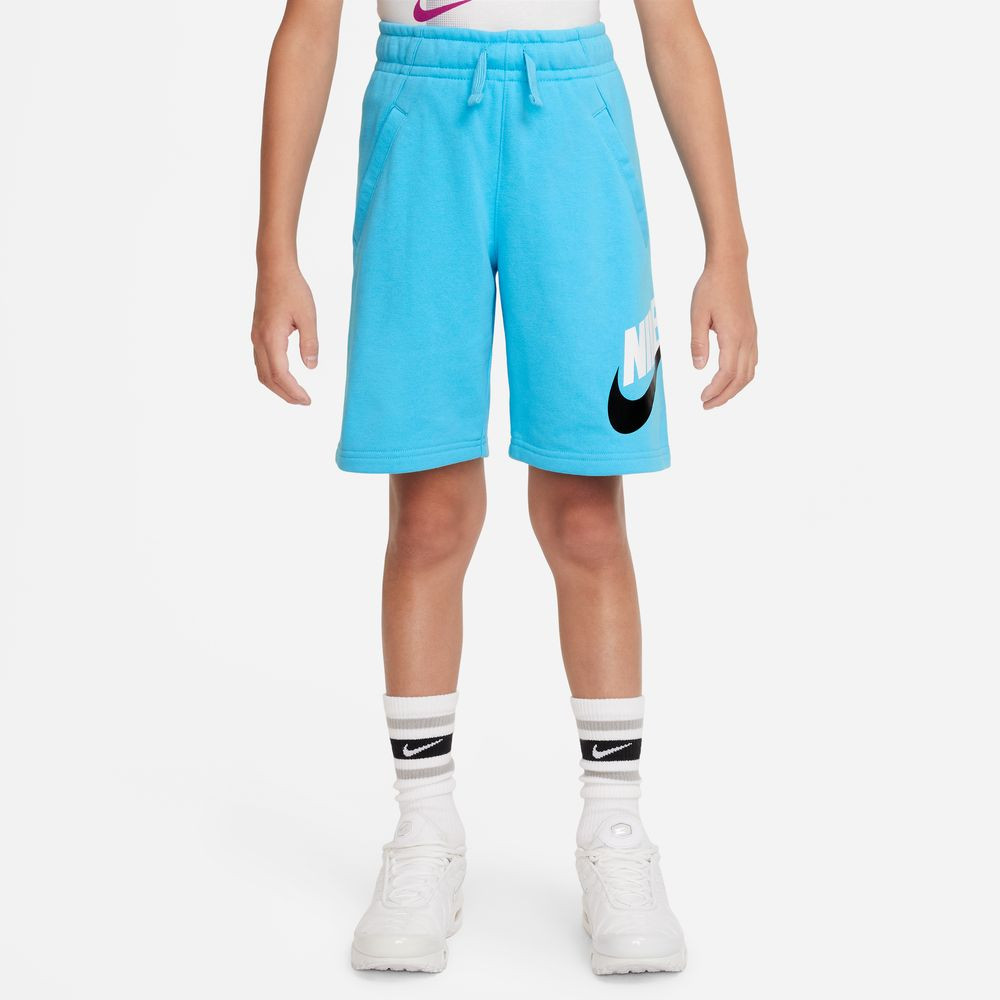 Nike Sportswear Club Fleece Kid's Shorts - Baltic Blue/Baltic Blue/Black/White
