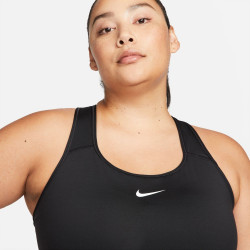 Nike Swoosh Bra (Plus Size) - Black/White - DH3384-010