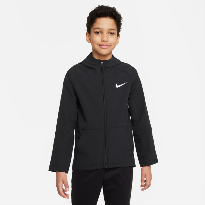 Nike Dri-FIT Kids training jacket - Black/White - DO7095-010
