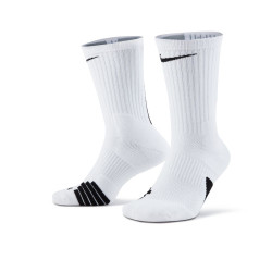 Nike Elite Crew Basketball Socks - White/Black/Black - SX7622-100