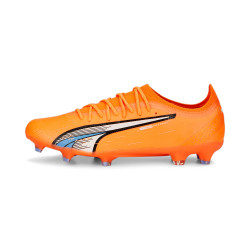 Puma Ultra Ultimate FG/AG Multi-Ground Football Cleats - Orange/White-Blue - 107163 01