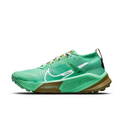 Nike ZoomX Zegama Trail Running Shoes - Spring Green/White-Olive Flak-Black - DH0623-302