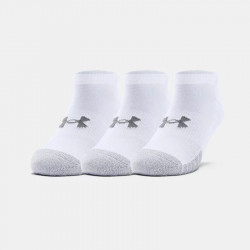 Under Armor HeatGear Invisible Socks 3-Pack - White - 1346755-100