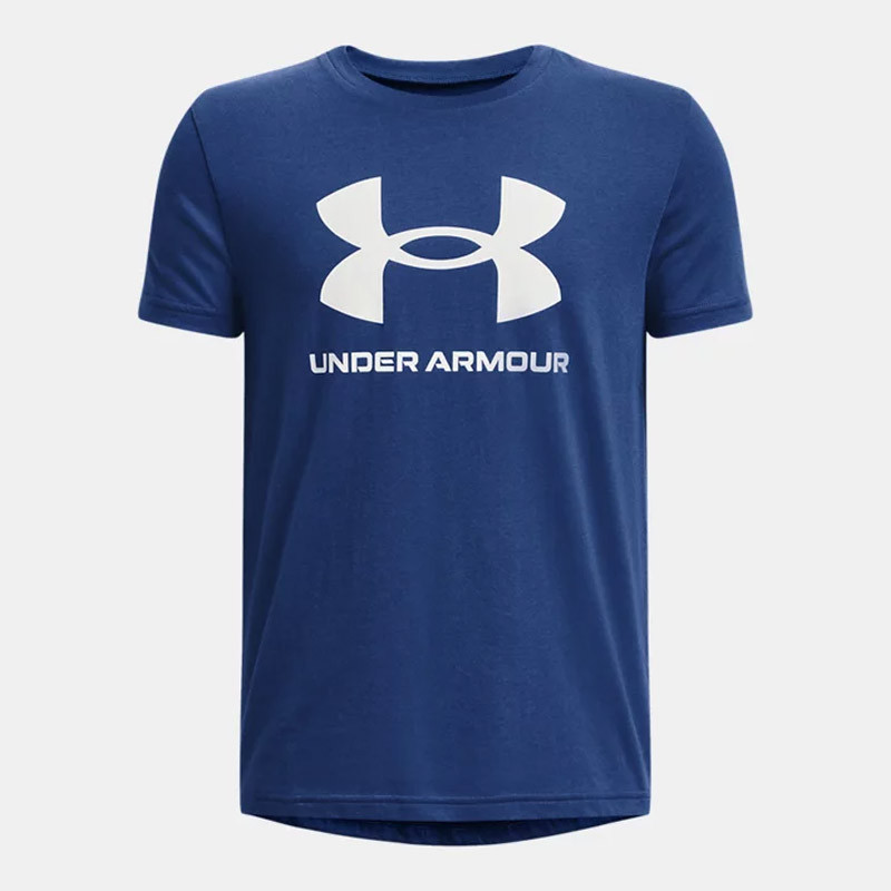 T-shirt enfant Under Armour Sportstyle Logo - Bleu/Blanc - 1363282-471