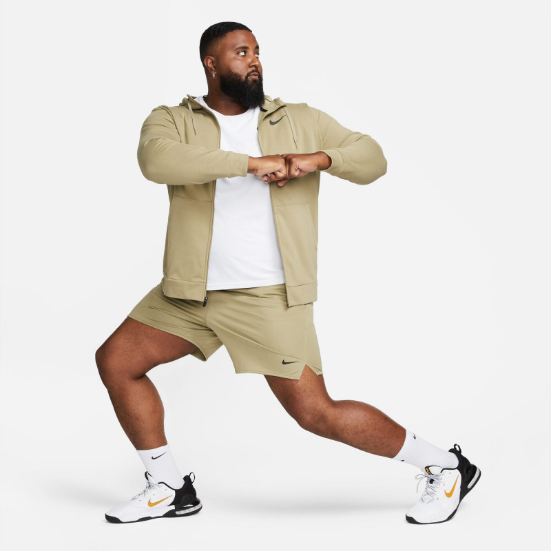 Nike Dri-FIT Men's Full-Zip Training Hoodie - Neutral Olive/Black