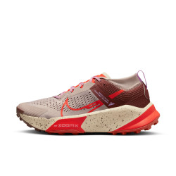 Chaussures trail Nike ZoomX Zegama - Taupe Diffus/Rouge Picante-Poney Foncé - DH0623-200