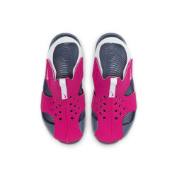 Sandales pour petits enfants Nike Sunray Protect 2 - fireberry/football gris-thunder bleu - 943826-604