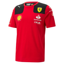 T-shirt d'équipe pour homme Puma Scuderia Ferrari Sainz 2023 - Rouge - 763419 01
