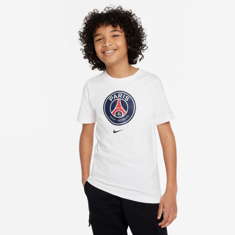 T-shirt manches courtes enfant Paris Saint-Germain blanc - FD2489-100
