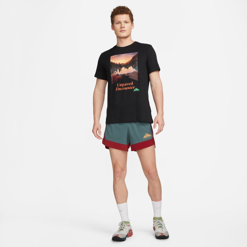 Nike Trail Dri-FIT men's running t-shirt - Black