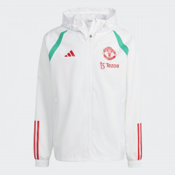 adidas Manchester United FC All-Weather 2023/24 Men's Football Training Jacket - White - IA7297