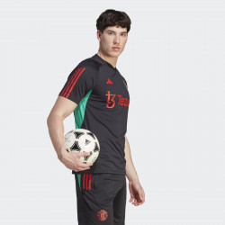 adidas Manchester United FC 2023/24 Men's Football Training Shirt - Black - IA8494