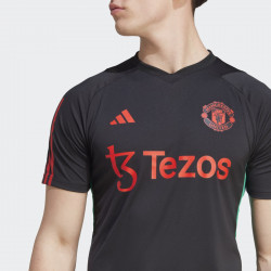 adidas Manchester United FC 2023/24 Men's Football Training Shirt - Black - IA8494