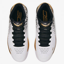 Chaussures de basketball Curry 1 Unanimous - Blanc/Noir/Or - 3026280-001