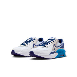Nike Air Max Excee Teen's Shoes - White/Deep Royal Blue-Photo Blue - FB3058-100