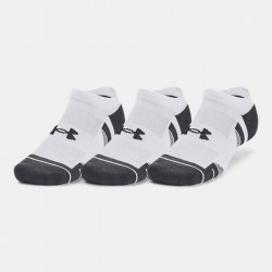 Under Armour Performance Tech No Show Socks 3-Pack - White - 1379503-100