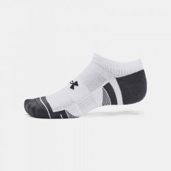 Under Armour Performance Tech Invisible Socks 3-Pack - White - 1379503-100