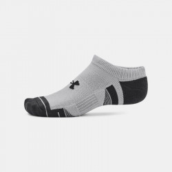 Under Armour Performance Tech No Show Socks 3-Pack - Gray - 1379503-011
