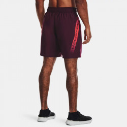 Men's UA Woven Graphic Shorts - Dark Maroon / Beta - 1370388-600