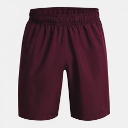 Men's UA Woven Graphic Shorts - Dark Maroon / Beta - 1370388-600