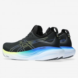 Chaussures de course sur route Asics Gel-Nimbus 25 pour homme - Black/Glow Yellow - 1011B547-004