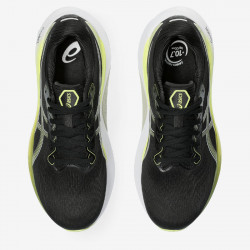 Chaussures de running Asics Gel-Kayano 30 pour homme - Black/Glow Yellow - 1011B548-003