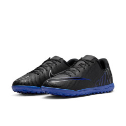 Nike Jr. Mercurial Vapor 15 Club TF children's cleats - Black/Chrome-Hyper Royal - DJ5956-040