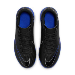 Nike Jr. Mercurial Vapor 15 Club TF children's cleats - Black/Chrome-Hyper Royal - DJ5956-040