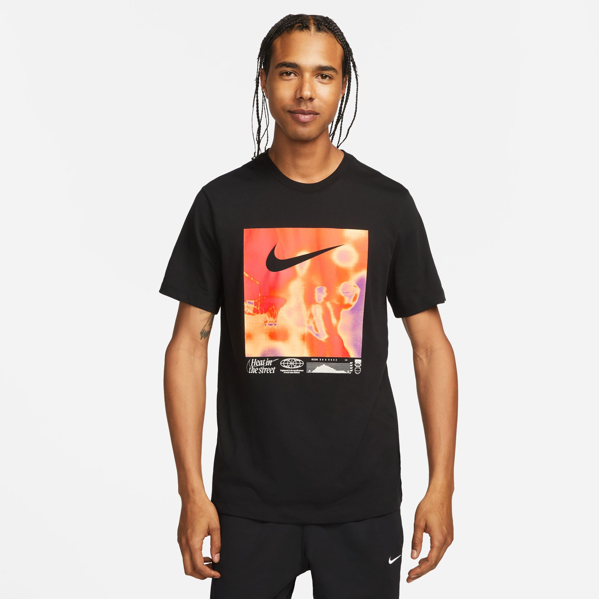 T-shirt de basketball à manches courtes Nike Dri-FIT pour homme - Noir