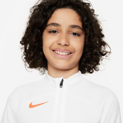 Nike Dri-FIT Academy children's football jacket - White/Black/Bright Crimson - FD3134-100
