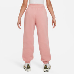 Pantalon ample pour ado (fille) Nike Sportswear Club Fleece - Red Stardust/Red Stardust/White - FD2933-618
