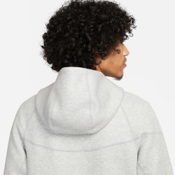 Nike Tech Fleece Hooded Jacket - Dk Gray Heather/Black - FB7921-063