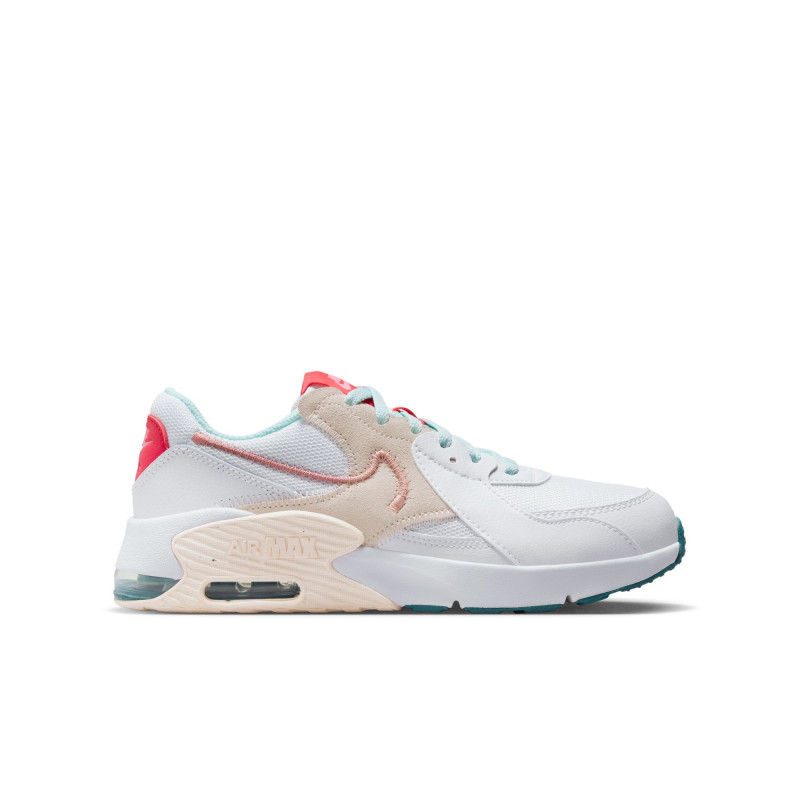 Nike Air Max Excee Gs Girls' Shoes (36-40) - White/Red Stardust-Guava Ice-Siren Red