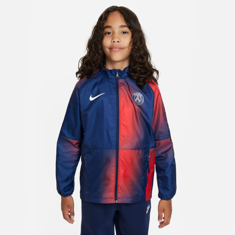 Nike Academy Paris Saint-Germain AWF GX Children's Jacket - Midnight Navy/University Red/White - DV4726-410