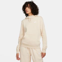Nike Sportswear Club Fleece Women's Hoodie - Sanddrift/White - DQ5415-126