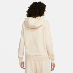 Nike Sportswear Club Fleece Women's Hoodie - Sanddrift/White - DQ5415-126
