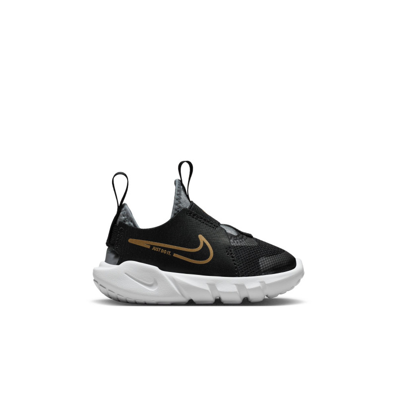 Nike Flex Runner 2 (TDV) shoes for unisex babies - Black/Metallic Gold-Cool Grey-White