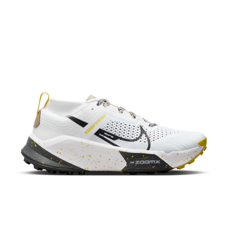 Nike Zoomx Zegama Trail Men's Shoes - White/Black-Vivid Sulfur-Anthracite