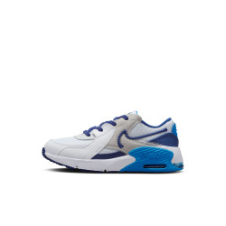 Nike Air Max Excee Kids' Shoe - White/Deep Royal Blue-Photo Blue - FB3059-100