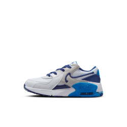 Nike Air Max Excee Kids' Shoe - White/Deep Royal Blue-Photo Blue - FB3059-100