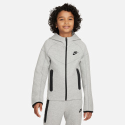 Nike Nike Sportswear Tech Fleece Kids Hooded Jacket - Dk Gray Heather/Black/Black - FD3285-063