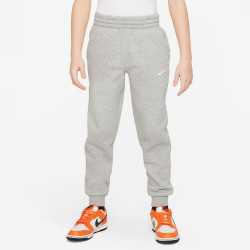 Nike Club Fleece Kids' Pants - Dark Gray Heather/Base Grey/White - FD3008-063