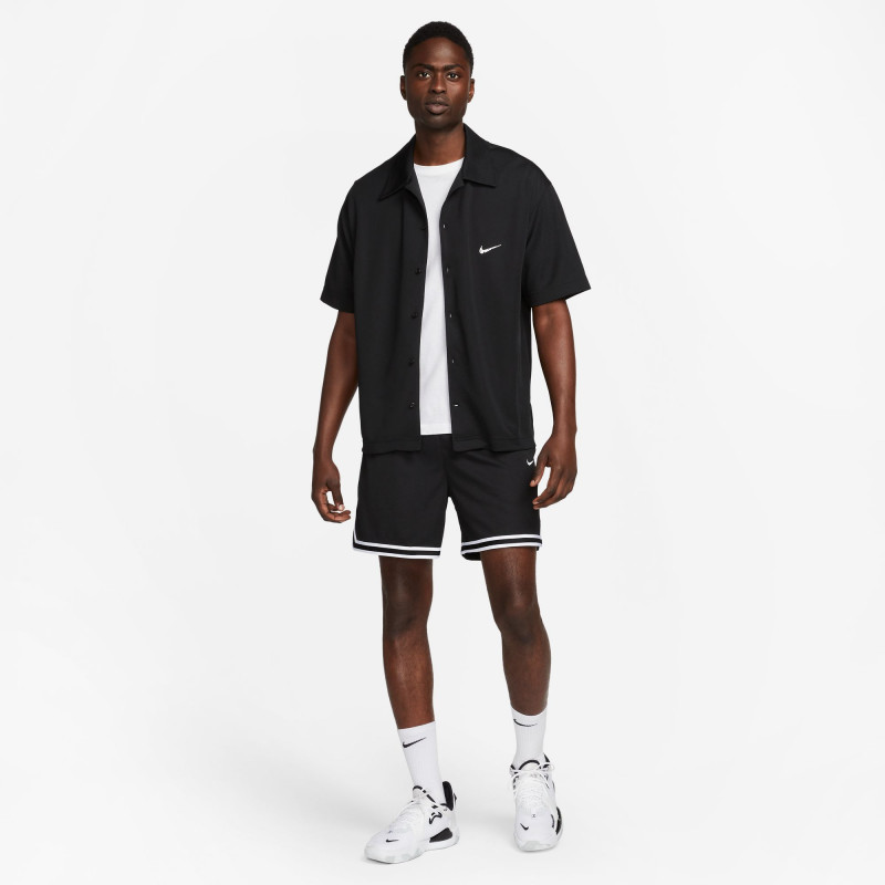 Nike Dri-FIT Men's Short-Sleeve Basketball Top - Black/White