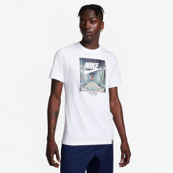 T-shirt manches courtes Nike Paris Saint-Germain Photo - Blanc - FD1078-100
