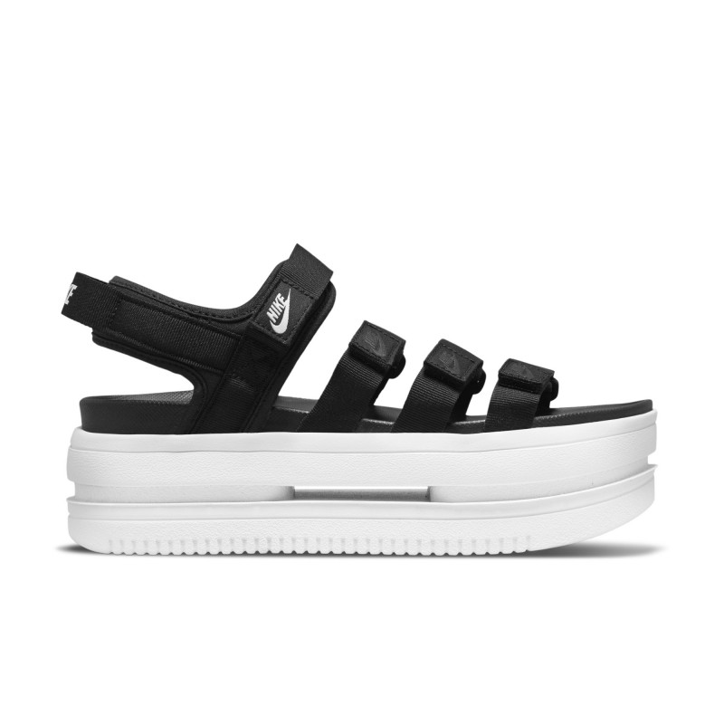 Nike Icon Classic Sandal Women's Shoes - Black/White-White